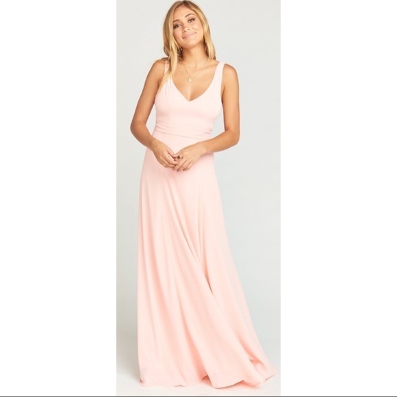 Show Me Your MuMu Frosty Pink Jenn Maxi Dress - Picture 1 of 9